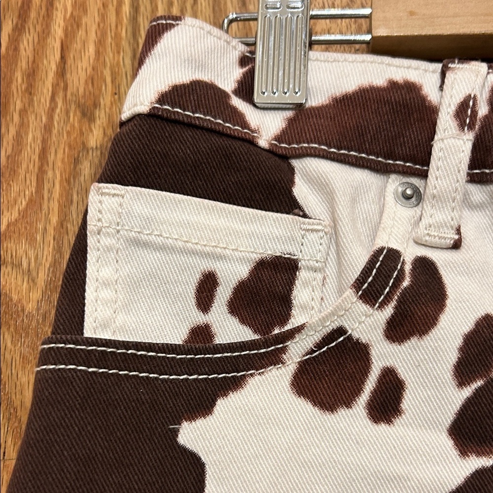 No Boundaries Brown and Cream Mini Skirt - Picture 4 of 9